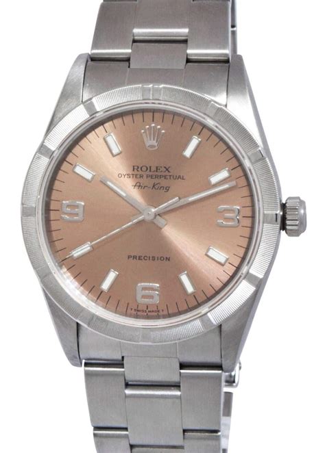 rolex air king precision salmon